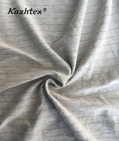 Kazhtex苏州内衣用高抗菌银纤维针织汗布定制SKC183M